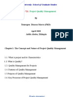 Chapter 1 Project Quality Managemet Admas University