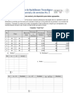 Practicas 2 Medidas de Tendencia Central para Datos Agrupados