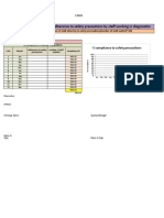 Adherence To Safety Precaution in Diagnostic