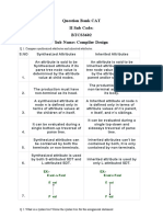 Compiler Design Question Bank CAT II