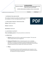 Electrical & Wiring METHOD STATEMENT