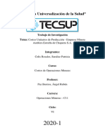 Trabajo de Investigación - Costos de Operaciones PDF