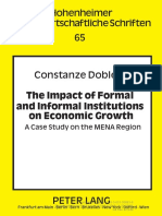 Hohenheimer Volkswirtschaftliche Schriften 65: The Impact of Formal and Informal Institutions On Economic Growth