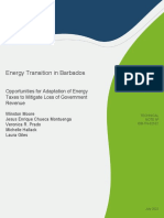 BID 2022 Energy Transition in Barbados - Opportunities For Adaptation of Energy Taxis To Mitigate Loss of Government Revenue