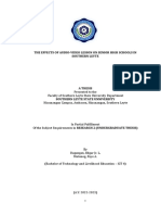 The Effects of Audio Video Lesson On Senior High Schools in Southern Leyte Daganganmatunog