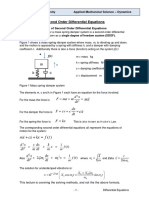 Second Order Differential Equations - Dynamics - 2020