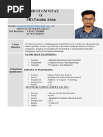 Md. Tasnim Alom's CV