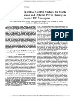 Distributed Cooperative Control Strategy For Stable Voltage Restoration and Optimal Power Sharing in Islanded DC Microgrids