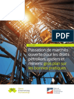 Passation de Marches Ouverte Our Les Droits Petroliers