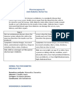 Pharmacognosy Anti-Diabetic