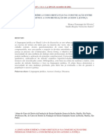 A Linguagem Jurídica Como Obstáculo Na Comunicação Entre Pessoas Comuns E A Concretização Do Acesso À Justiça