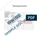 QMS PRO 011 Operational Planning and Control Procedure DD