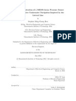 Design and Fabrication of A MEMS-Array Pressure Sensor System For Passive Underwater Navigation Inspired by The Lateral Line