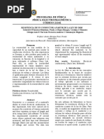 Experiencia 6 Resistencia de Un Conductor A Partir de La Ley de Ohm