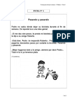 Fichas para Reforzar Lectura 3° Básico