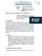 Huaripaita - Apersonamiento y Solicito Nulidad Acto Procesal de Notificación