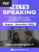 IELTS Speaking Actual Tests Aug Nov 2022