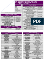 Certifified Establishments May - June 2023