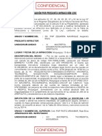 Notificación Por Presunta Infracción Leve 15may23