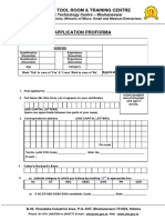 Application Proforma CTTC