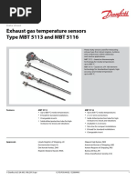 Exhaust Gas Temperature Sensors Type MBT 5113 and MBT 5116