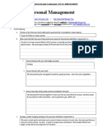 Personal Management - Teddy (Worksheet - Typed Copy) 2-4-23