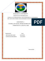 Applied Hydrology Assignment