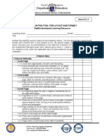 Annex B.1.3 Evaluation Tool For Layout and Format 03192020