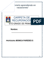 Carpeta de Recuperación Sexto Grado 2005