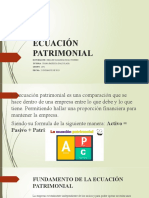 Ecuación Patrimonial - Dayanna Rojas