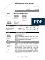 Mercury 4t Oil MSDS