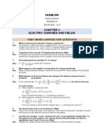 SR Inter Ipe Question Bank Chapter-IV (Electric Charges and Fields)