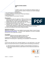 Satellite Communication Station Licence Application Guidelines