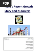 India's Recent Growth Story and Its Drivers