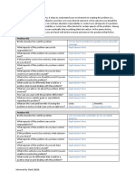 Restatement of The Problem Worksheet