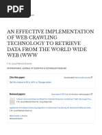 An Effective Implementation of Web Crawling Technology To Retrieve Data From The World Wide Web WWW - 220200226 36108 8o75vt With Cover Page v2