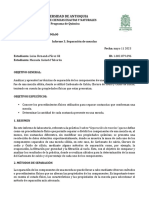 Informe de Laboratorio - P3. Separación de Mezclas