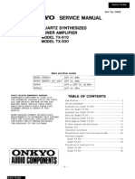 ONKYO TX910-930 Service Manual