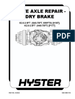 Drive Axle Repair - Dry Brake: S2.0-3.5FT (S40-70FT, S55FTS) (H187) H2.0-3.5FT (H40-70FT) (P177)