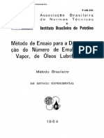 340-1964 - Método de Ensaio para A Determinaão Do Número de Emulsão Com Vapor, de Óleos Lubrificantes