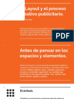 El Layout y El Proceso Creativo Publicitario