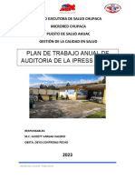 PLAN AUDITORIA Y ADHERENCIA DE HIGIENE DE MANOS 2023 Ahuac