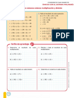 Operaciones Con Numeros Enteros