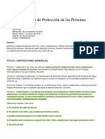 Ley 9139-19. Régimen Jurídico de Protección de Las Personas Menores de Edad