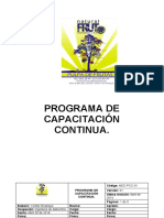 Programa de Capacitación Continua