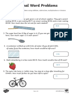 Au N 1671118669 Decimal Word Problems Worksheet - Ver - 1