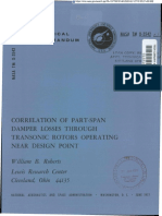 NASA TM-X3542 Correlation of Part Span Damper Losses Through Transonic Rotors