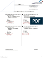 Vocabulary Worksheet Answer Key