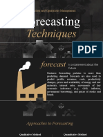 Forecasting Techniques