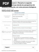 Examen - (AAB01) Cuestionario 2 - Resuelva La Segunda Evaluación Parcial Que Aborda Las Perspectivas de Herencia y Evolución, Así Como Procesos Biológicos